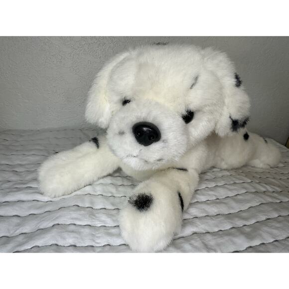 Chosun Dalmatian Plush Dog Laying Down Vintage 14” Stuffed Puppy Animal - Picture 2 of 5